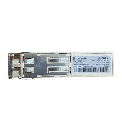 Brocade E1MG-SX-OM 1000BASE-SX SFP Transceiver – 1 Gbps, 850nm, LC Duplex, up to 550m Reach