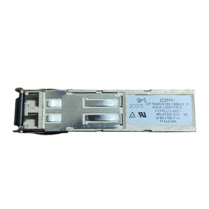 3Com 3CSFP91 1000BASE-SX SFP Transceiver – 1.25 Gbps, 850nm, LC Duplex, up to 550m over Multimode Fiber