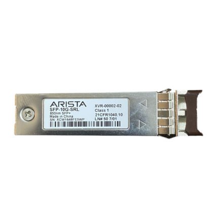 Arista SFP-10G-SRL 10GBASE-SRL SFP+ Transceiver – 10 Gbps, 850nm, LC Duplex, up to 100m Reach