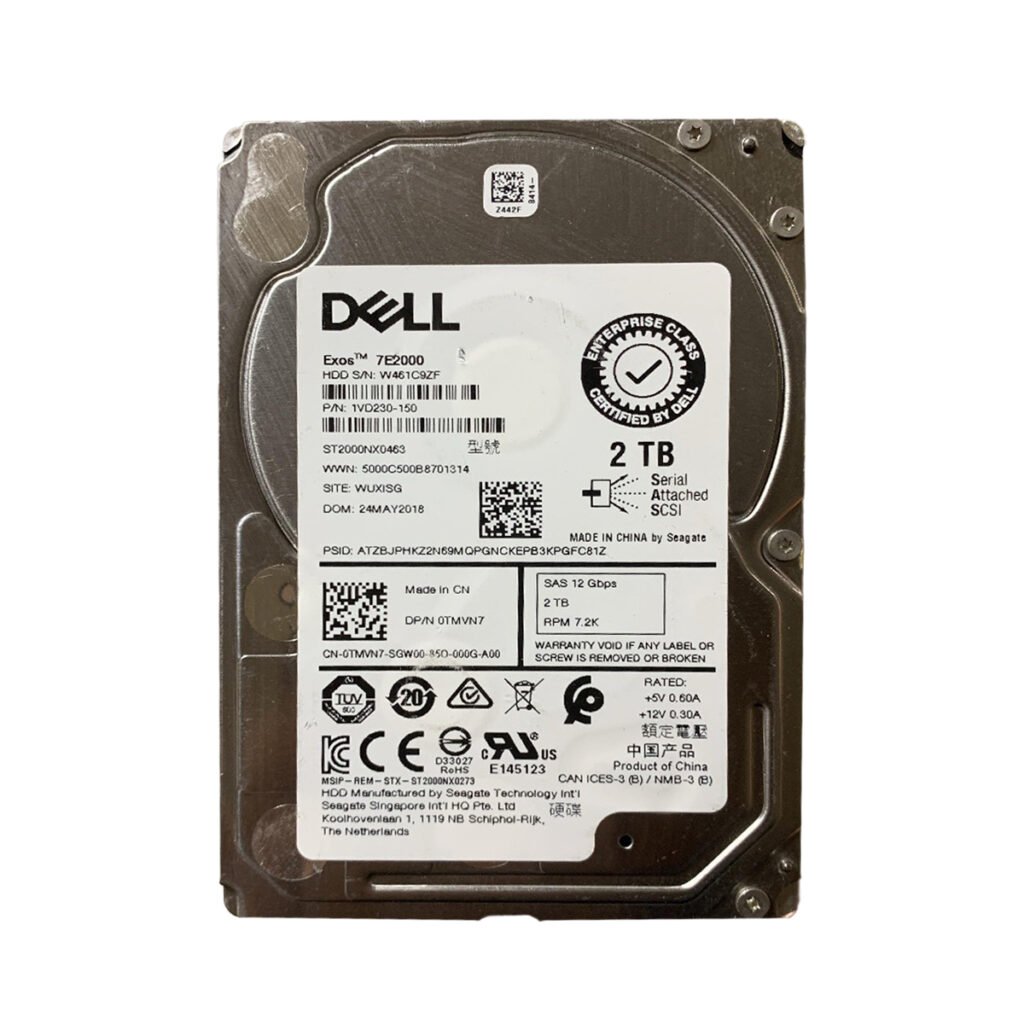 Dell 1VD230-150 2TB SAS 12Gbps 7.2K 3.5inch Hard Drive