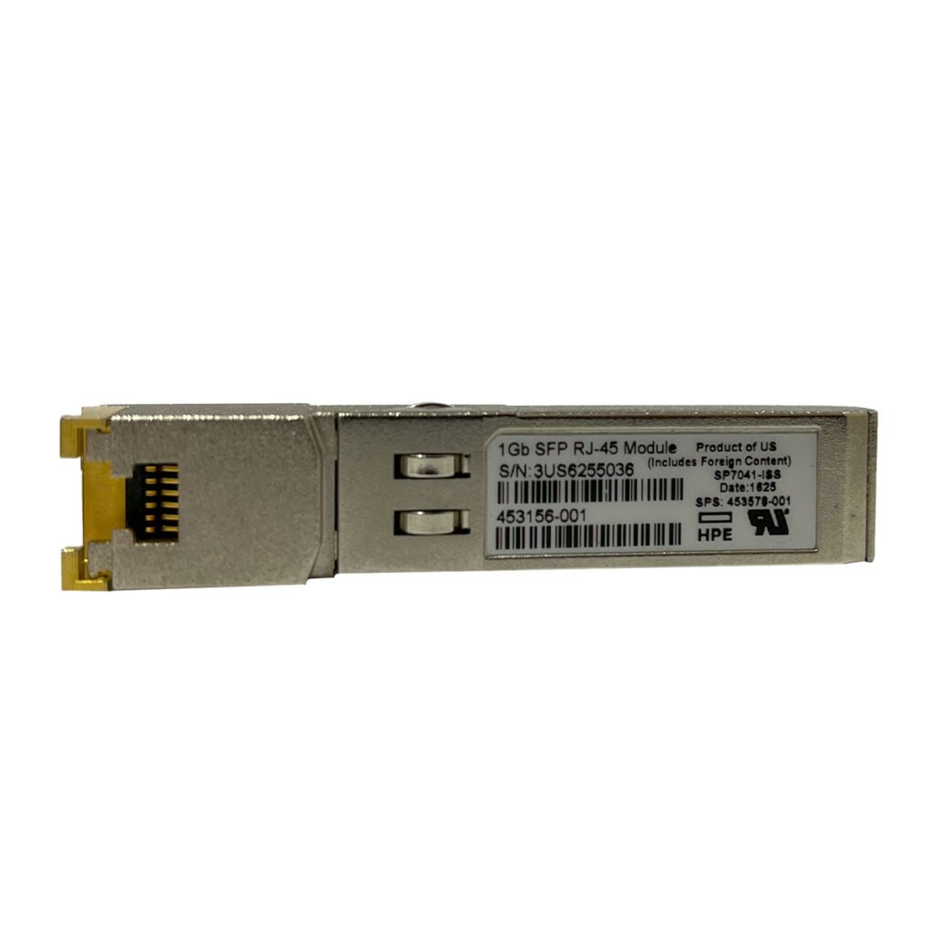 HPE 1G SFP RJ45 Transceiver Module with RJ45 Connector