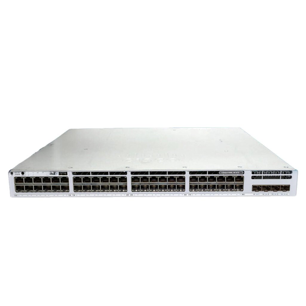 Cisco Catalyst 9300L-48P-4G-E PoE+ Switch – 48-Port Gigabit Layer 3 Managed Switch with 4x 1G SFP Uplinks and 715W PoE Budget