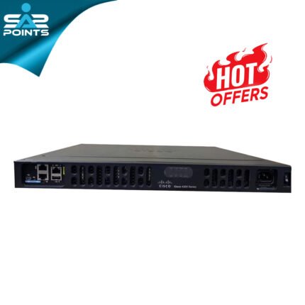 Cisco ISR4331-AX/K9 Integrated Services Router – 3x GE Ports, 2x SFP, Modular Design, 100–300 Mbps Throughput