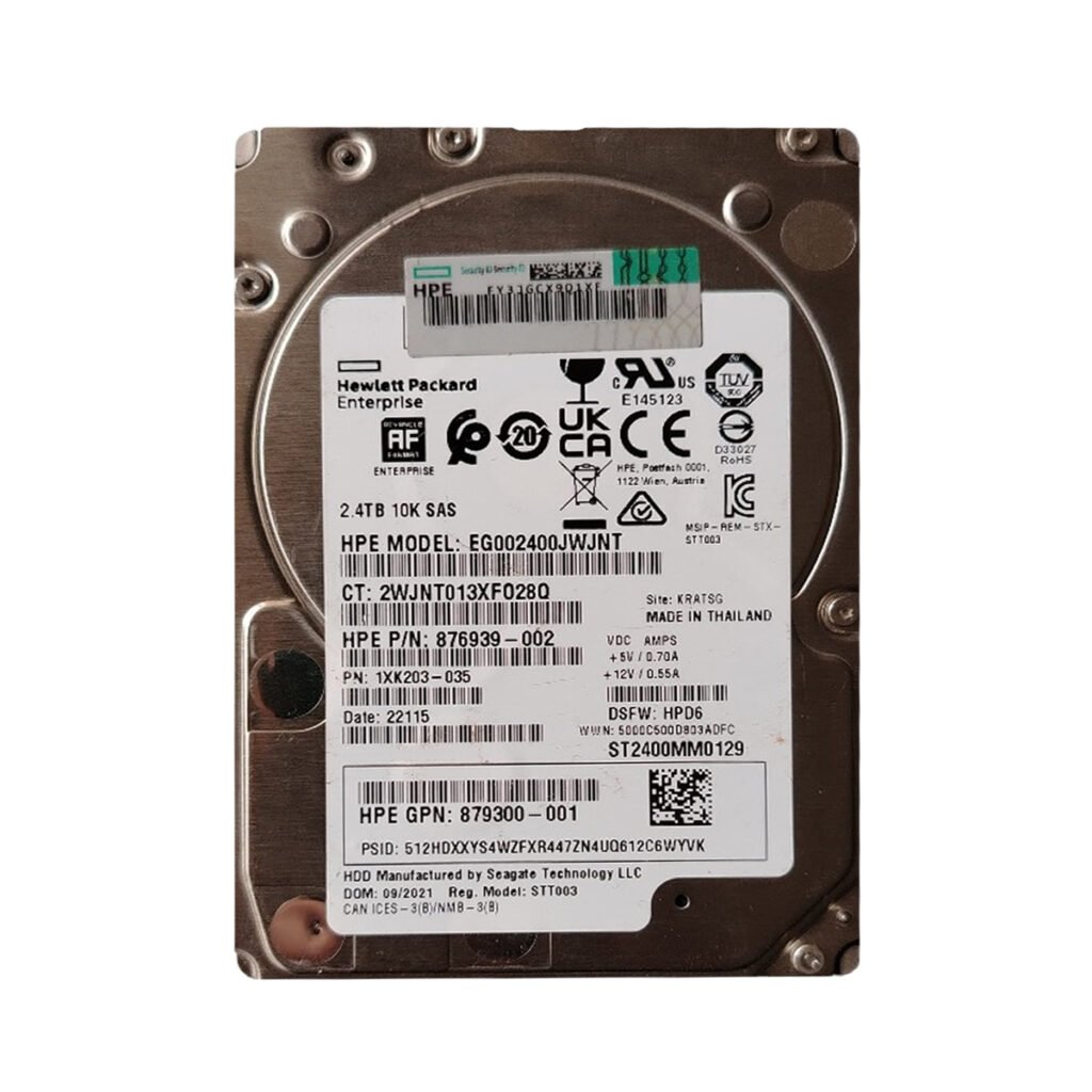 HPE 1XK203-035 2.4TB 12Gbs 10K SAS 2.5inch Hard