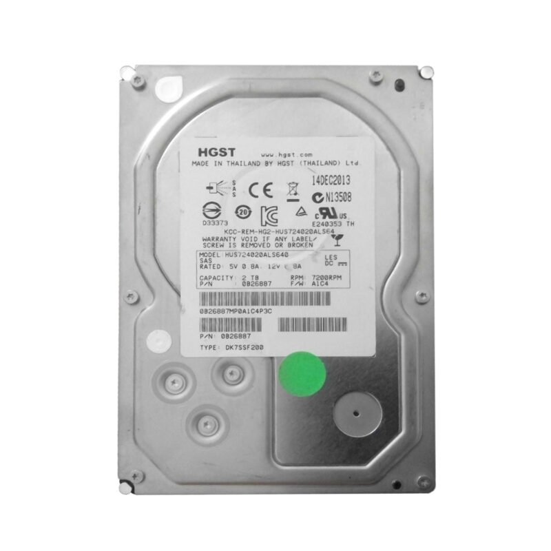 HGST 0B26887 2TB SAS 6Gbps 7.2K 3.5inch Hard