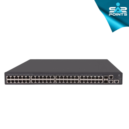 HPE FlexNetwork 5130-48G network switch showing 48 Gigabit Ethernet ports and advanced features.