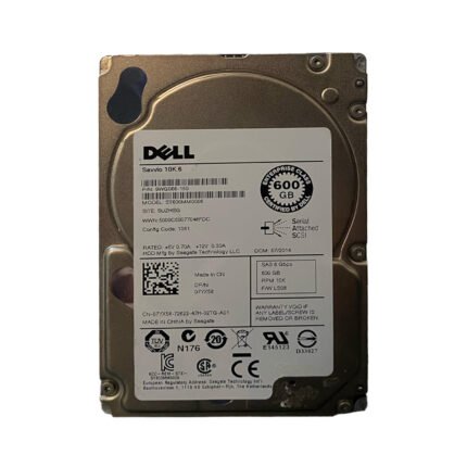 Dell 600GB 6Gbps 10K 2.5inch SAS Hard