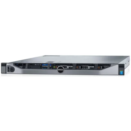 Front view of Dell EMC PowerEdge R630 with 10x2.5" drive bays and bezel cover installed