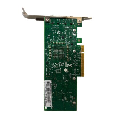 Rear view of IBM 49Y7972 Intel X540-T2 network card showing PCIe connector and circuit board details.