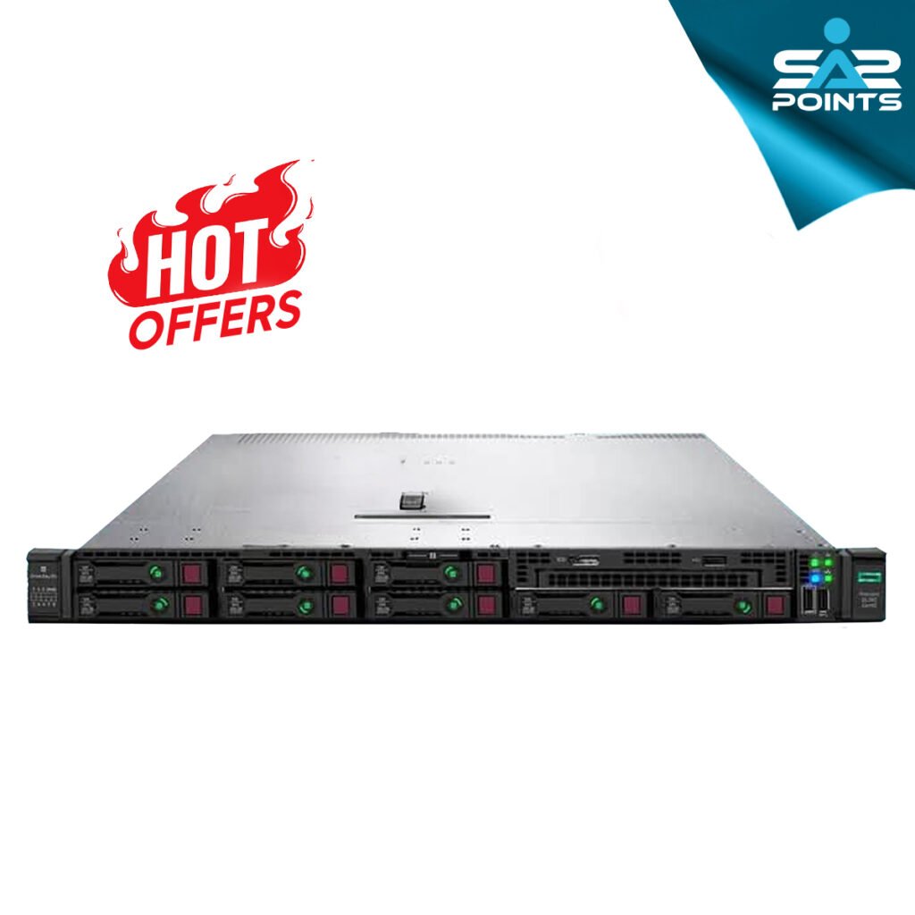 HPE ProLiant DL360 Gen10 8x2.5 inch rack server front view showing drive bays and ports